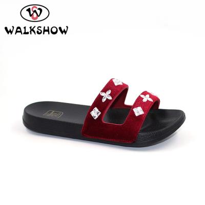 China Eva Black Woman Red Bling Light Slipper for sale