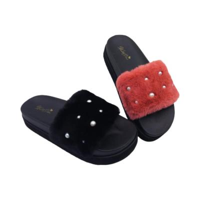 China YONGXIU New Design Fashion Plush Light Weight Slippers for sale