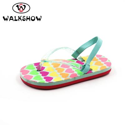 China Blue Printed Eva Pvc Beach Pool Slide Sandal for sale