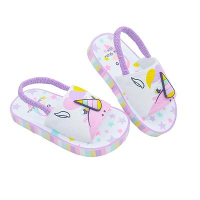 China 2019 Foam Summer Beach Slide Printed White Child Eva Baby Sandal for sale