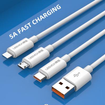 China MP3/MP4 Player Customized High Quality 5A USB Charging Cable, 5A Fast Charging Charging Cable is Suitable for Android and Apple Phones for sale