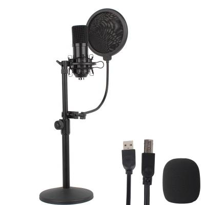 China USB Mic Kit Gaming youtube Recording Studio Microphone Desktop Computer Laptop Headset Microphone OEM Factory Condenser Microphone For PC for sale