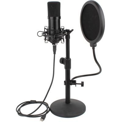 China USB Mic Desktop gaming youtube recording studio microphone condenser headset microphone NEW for computer laptop microphone kit for sale