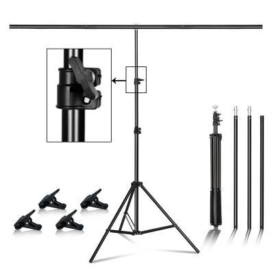 China Photography Photo Studio T-shape Background Support Frame Aluminum Support System for sale