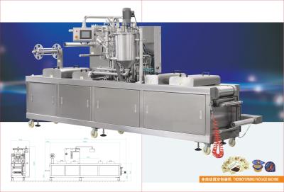 China Auto paste thermoforming filling machine for sale