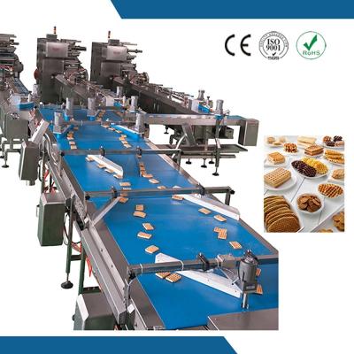 China High Speed Industrial Automatic Cookies Feeding and Packaging Line for sale