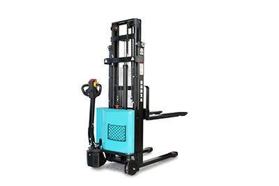 China 24V 80Ah Pedestrian Pallet Stacker With Multifunction Intelligent Handle Aideal And Budget Affordable Model for sale