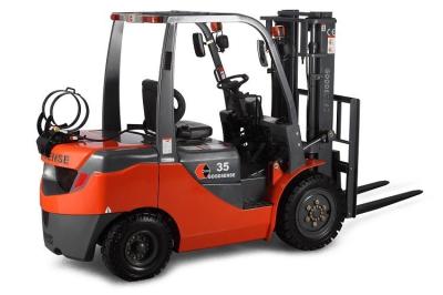 China High Safety 3.5 Ton Lpg Counterbalance Forklift 3.5 Ton 4 Wheel Engine Powered for sale