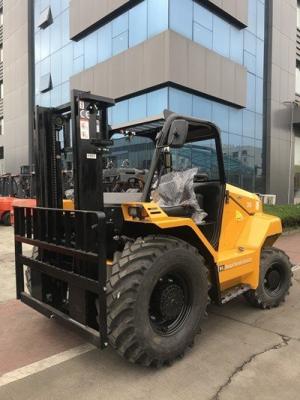 China Four Wheel Drive Forklift 3.5 Ton For Industrial Use Goodsense All Wheel Drive Forklift for sale