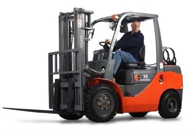 China 3.5Ton 4Wheel Engine Powered Forklifts Lpg Counterbalance Forklift Goodsense for sale