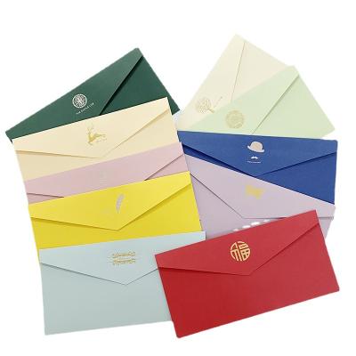 China Hot Sale Recyclable Fancy Envelope Bag Wedding Invitation Paper Business Envelope 22x11cm for sale