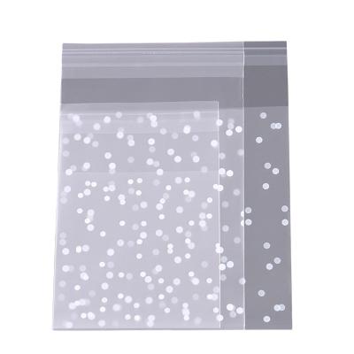 China 100/Pack Self Adhesive Opp Snowflake Candy Packaging Bag Self Adhesive Cookie Seal Cookie Bag Wholesale Self Adhesive Packaging Bag for sale