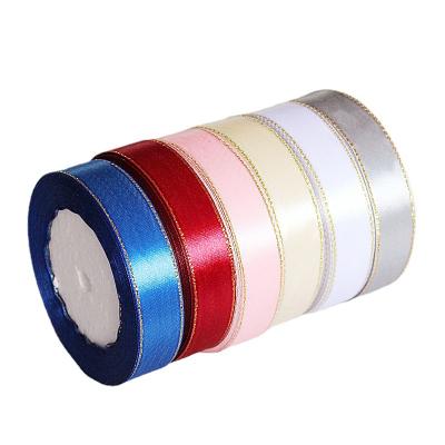 China Wholesale Single Face 1 cm Phnom Penh Ribbon Bouquet Ribbon Polyester Satin Wide Ribbon For Gift Wrapping for sale