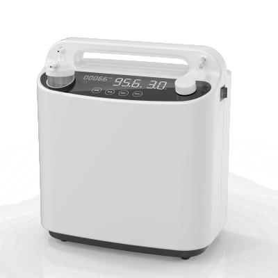 China Acrylic LED Display 3liter Portable Smart Oxygen Concentrator For Sale O2 Generator CE ISO13485 ISO9001 for sale