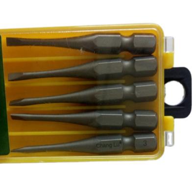 China Screw Tight and Remove FD 3 1/4 Inch Drive Impact Screwdriver Bit, Drill Bit Set 5 Pack Drill Bit for sale