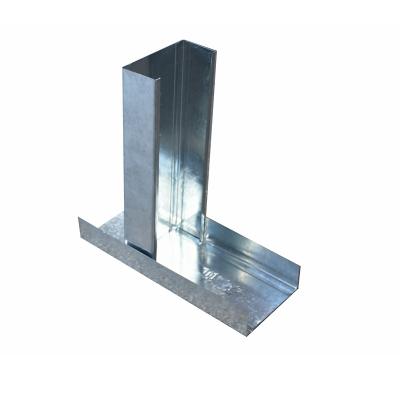 China Traditional Light Steel Keel Galvanized C Channel Metal Stud For Gypsum Board Partition for sale