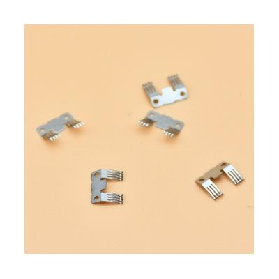 China Industrial Electrical Metal Stamped Battery Clip High Quality Custom Electrical Leaf Spring Contact To PCB for sale