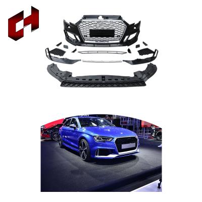 China CH Factory-direct New Product Widening Svr Cover Headlight Damper Exhaust Rear Wide Bars Body Kits For Audi A3 2017-2020 To Rs3 for sale