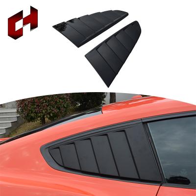 China Specially Authorized IP ch High Quality Plastic Automotive Modified Side Window Scoop Awning Shield Sun Shade Cover Duct For Ford Mustang 2015-2017 for sale