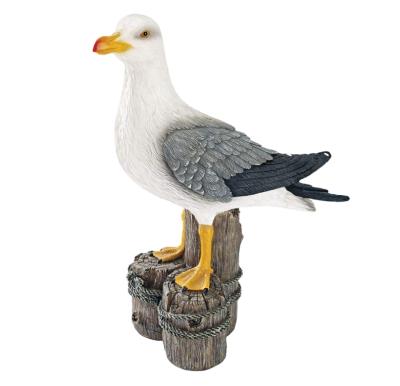 China Homemade Design Harbor Seagull Worlwide Decoration Coastal Garden Statue for sale