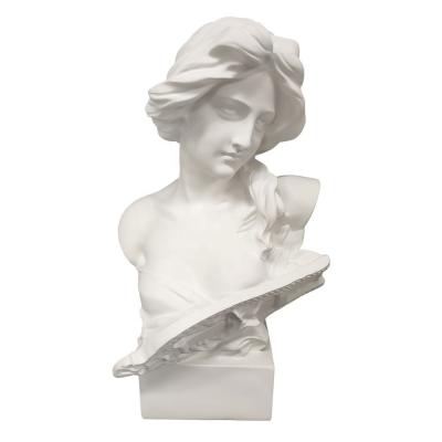 China Wholesale custom hot selling europe resin mold piano girl statue figurine for home and garden decoration for sale