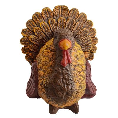 China Custom Resin Europe Turkey Crafts Thanksgiving Table Decorations Home Vegetable Garden Harvest Holiday Ornaments for sale