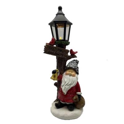 China Europe hand painted gnomes standing next to the solar lights ornament opens the outdoor solar lights statue for sale