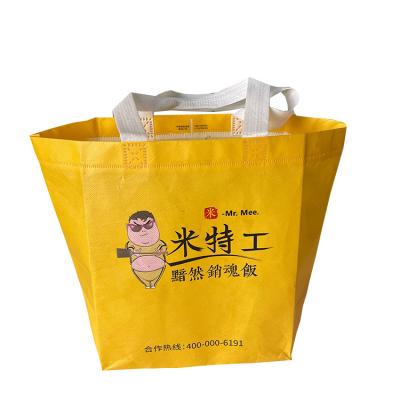 China Cheap Recyclable Carry Bag Non Woven Eco Bag , Tote Bags With Custom Printed Logo for sale