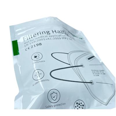 China Safety China Factory Direct Selling Custom Printing Biodegradable Mask Packaging Bag for sale