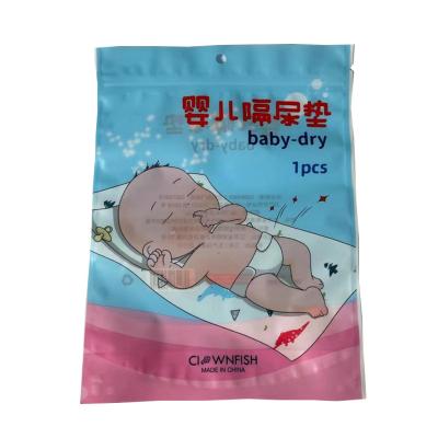 China Safety Printing Plastic Custom Diaper Bags Wet /Flexible Sanitary Napkin Packaging Facial Tissue Bag for sale