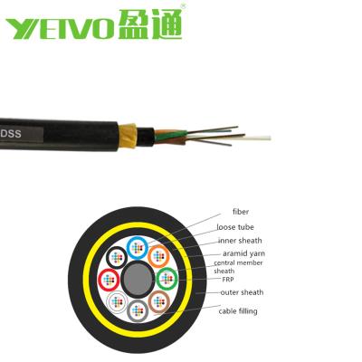 China Suitable for ADSS communication long-distance and indoor self-supporting non-metallic fiber optic cable outdoor fiber optic cable for sale