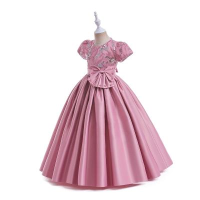 China Washable Boutique new girl flower girl dress European and American wedding dress  princess dress for sale