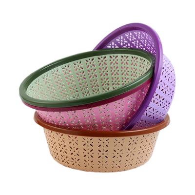 China Viable Storage Wholesale Fruit Tool Kitchen Water Drop Plastic Drain Basket for sale