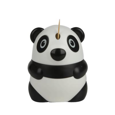 China Viable Sale China Funny Creative Panda Shape Automatic Toothpick Holder by Lazada for sale