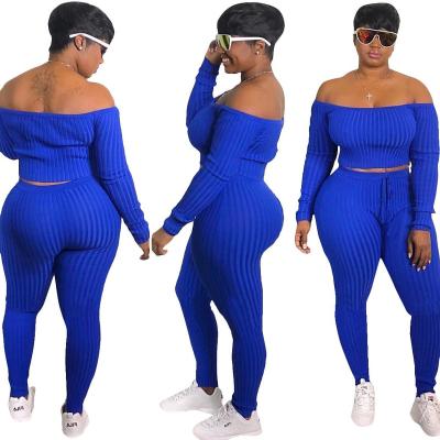 China 2022 Fashion Breathable Spring Two Piece Set Plus Size Women's Sets Clothings For Women for sale