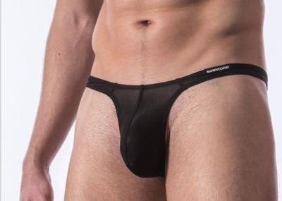 China Fashion Transparency Mens Thong Underwear , Mens High Cut Underwear for sale