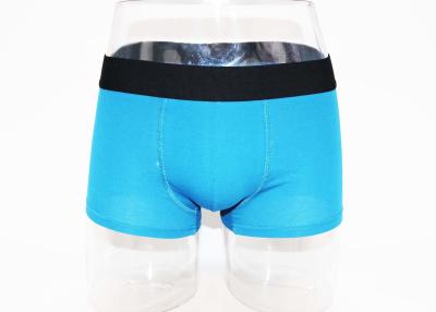 China Pure Color Mens Cotton Underwear Trunks No Fly For L Size , High Stretch for sale