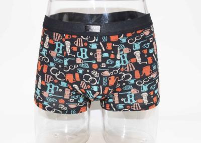 China Antibacterial Mens Printed Underwear , Mens High Waisted Boxer Shorts For Gay Club for sale