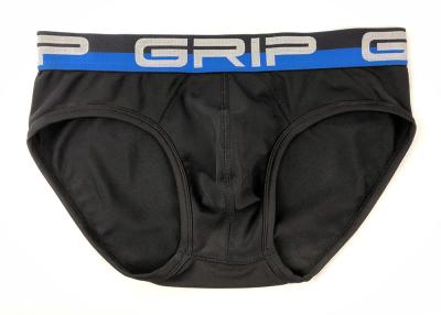 China High stretch waistband black L underwear briefs polyester man briefs comfortable pouch for sale