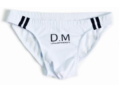 China Breathable Cotton / Spandex Mens White Bikini Briefs With Logo Custom , Eco - Friendly for sale