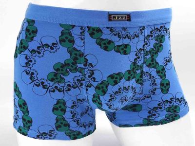 China Skull Printed Mens Microfiber Boxer Briefs , Anti - Static Microfiber Mens Trunks for sale