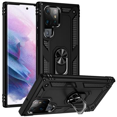 China Slimoro Car Shockproof Shockproof Bracket for Samsung s22 pro case hard tpu+pc for samsung anti jet phone case for sale