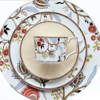 China Excellent Sustainable Price Porcelain Earthenware Dinner Plates Sets Tableware for sale