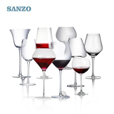 China Bright Crystal Glass High End Wine Glasses Fashion Simple Atmosphere Bar Household Wine Glasses for sale