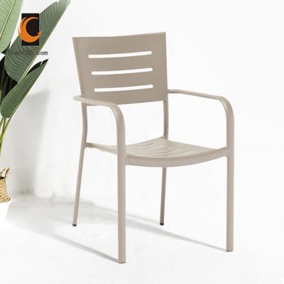 China Modern wholesale cheap scandinavian aluminum garden furniture outdoor metal chair for sale