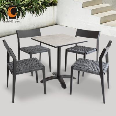 China China Made Modern Wholesale Wicker Furniture Dining Rattan Set Style Outdoor Modern Garden Furniture Set for sale