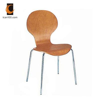 China PANEL Scratch Restaurant Bistro Heavy Duty Metal Steel Bent Wood Dining Chair for sale