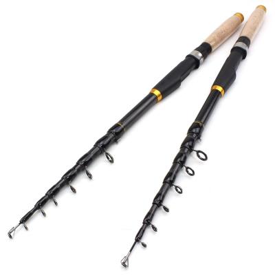 China Durable Super Short Pocket Carbon Fiber Pole Portable Spinning Telescopic Fishing Rod for sale