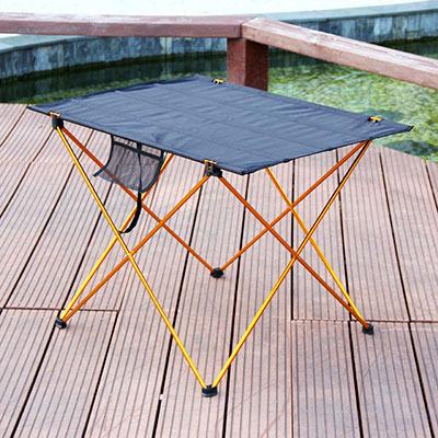 China Portable Foldable Table Camping Furniture Computer Bed Solid Wood Outdoor Tables Picnic Aluminum Ultralight Folding Desk for sale