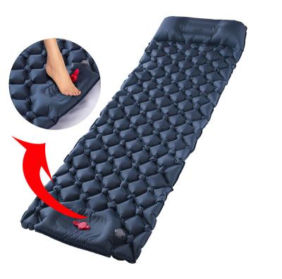 China Modern High Quality Winter Cold Sleeping Mat Camp Mattress Ultralight Inflatable Automatic Mattress With Pillow And Air Pump for sale